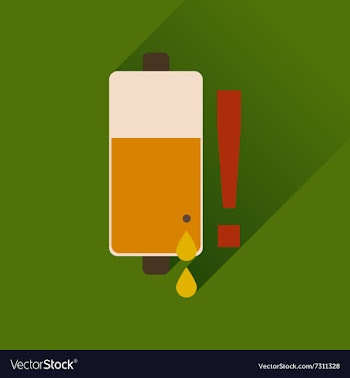 Flat web icon with long shadow battery charge vector image