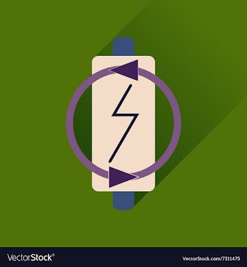Flat web icon with long shadow battery charge vector image