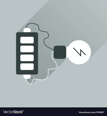 Flat web icon with long shadow battery charge vector image