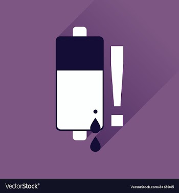 Flat web icon with long shadow battery charge vector image