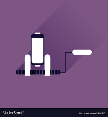 Flat web icon with long shadow battery charge vector image