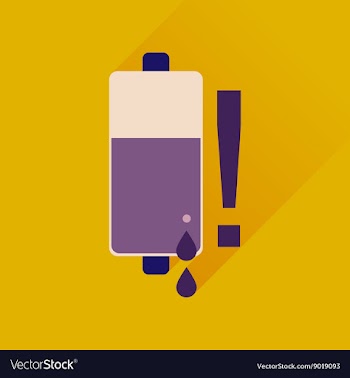 Flat web icon with long shadow battery charge vector image