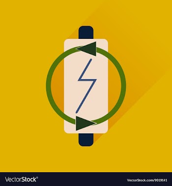 Flat web icon with long shadow battery charge vector image
