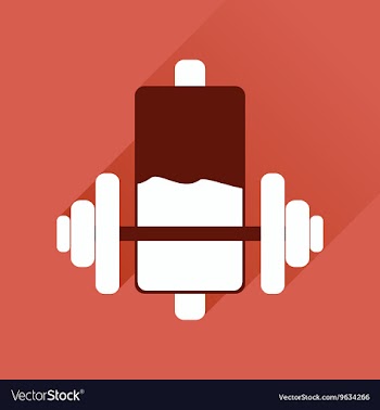 Flat web icon with long shadow battery charge vector image