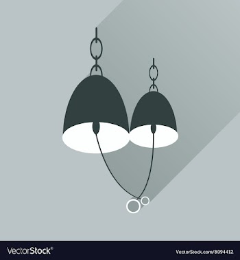 Flat web icon with long shadow Bells wedding rings vector image
