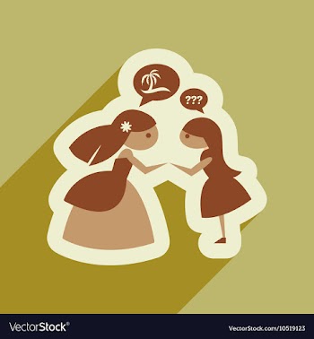 Flat web icon with long shadow Bride and friend vector image