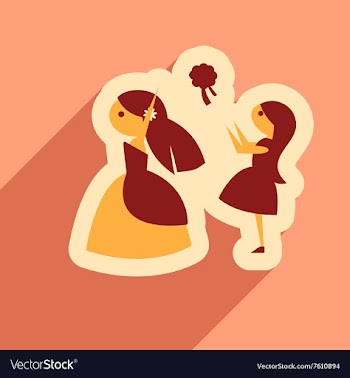 Flat web icon with long shadow bride throws vector image