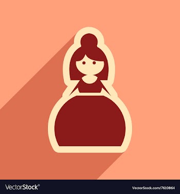 Flat web icon with long shadow bride vector image
