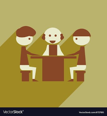 Flat web icon with long shadow business vector image