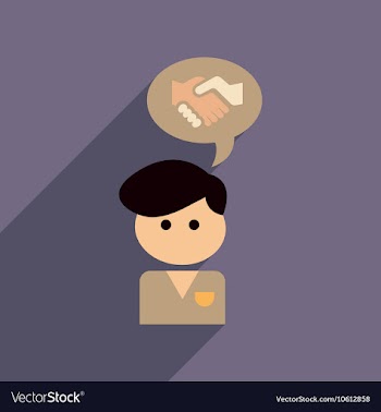Flat web icon with long shadow businessman thinks vector image