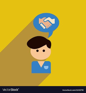 Flat web icon with long shadow businessman thinks vector image