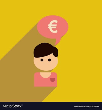 Flat web icon with long shadow businessman thinks vector image