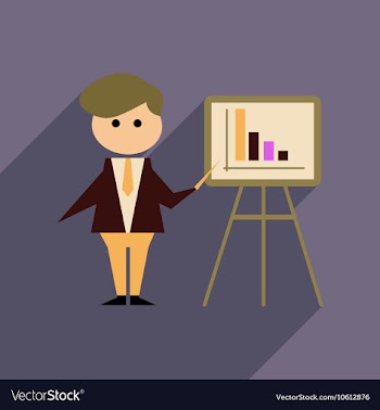 Flat web icon with long shadow businessman vector image