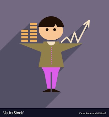 Flat web icon with long shadow businessman vector image