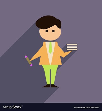 Flat web icon with long shadow businessman vector image