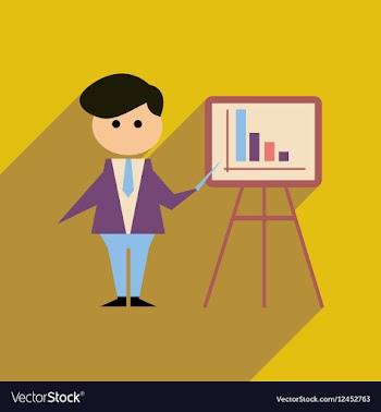Flat web icon with long shadow businessman vector image