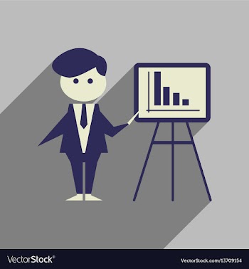 Flat web icon with long shadow businessman vector image