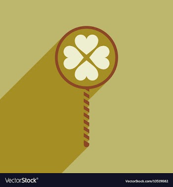 Flat web icon with long shadow candy heart vector image