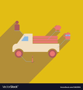 Flat web icon with long shadow car infographics vector image