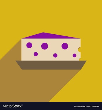 Flat web icon with long shadow cheese Holland vector image
