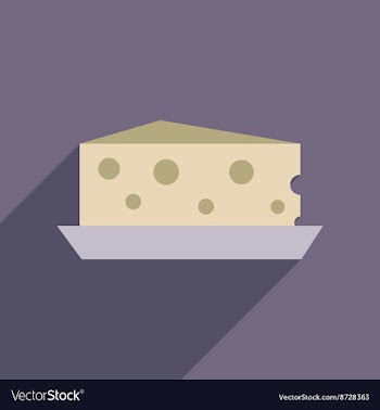 Flat web icon with long shadow cheese Holland vector image