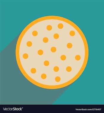 Flat web icon with long shadow cookie vector image