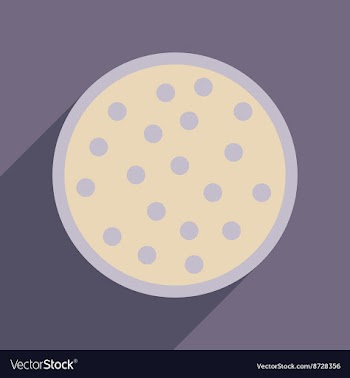 Flat web icon with long shadow cookie vector image