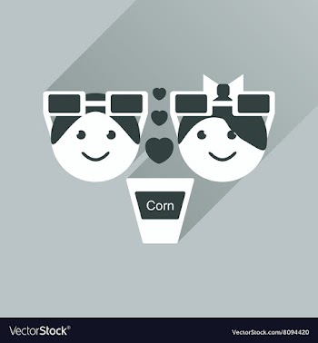 Flat web icon with long shadow couple at cinema vector image
