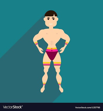 Flat web icon with long shadow dancer man vector image