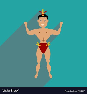 Flat web icon with long shadow dancer man vector image