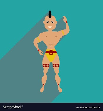 Flat web icon with long shadow dancer man vector image