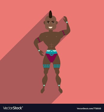 Flat web icon with long shadow dancer man vector image
