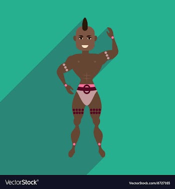 Flat web icon with long shadow dancer man vector image