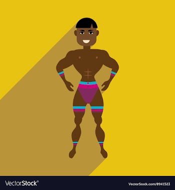 Flat web icon with long shadow dancer man vector image