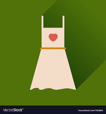 Flat web icon with long shadow dress vector image