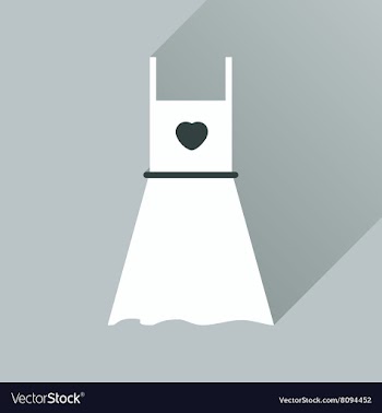 Flat web icon with long shadow dress vector image