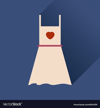Flat web icon with long shadow dress vector image