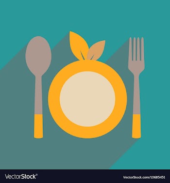 Flat web icon with long shadow eco cutlery vector image