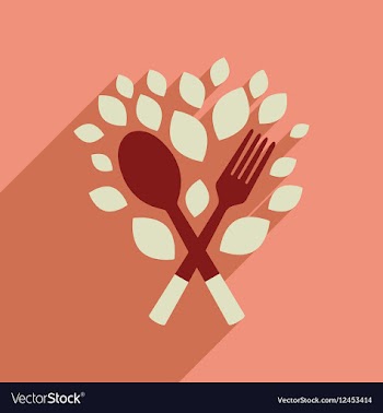 Flat web icon with long shadow eco cutlery vector image
