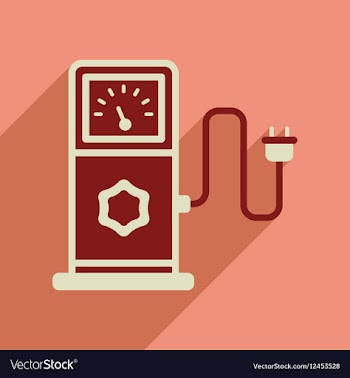 Flat web icon with long shadow eco refill vector image