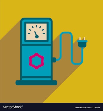 Flat web icon with long shadow eco refill vector image