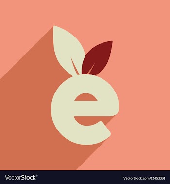 Flat web icon with long shadow eco symbol vector image