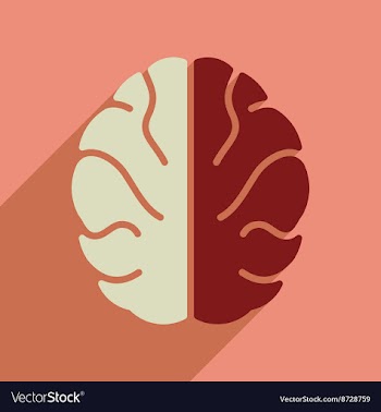 Flat web icon with long shadow eco thinking vector image