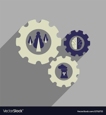 Flat web icon with long shadow ecology vector image