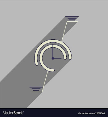 Flat web icon with long shadow economic chart vector image