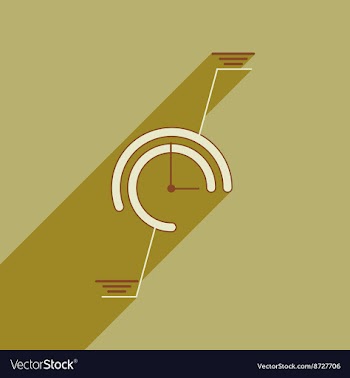 Flat web icon with long shadow economic chart vector image