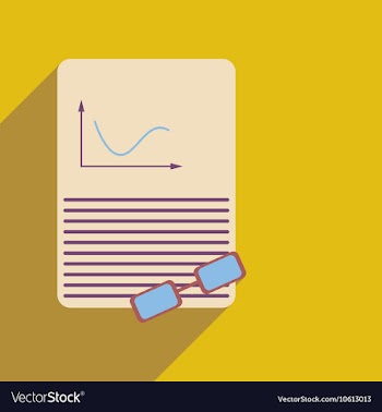 Flat web icon with long shadow economic document vector image