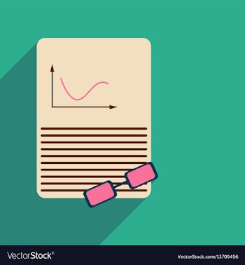 Flat web icon with long shadow economic document vector image