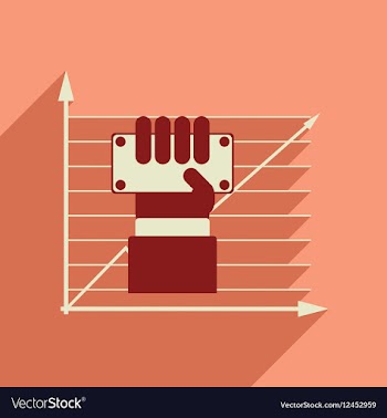 Flat web icon with long shadow economic money in vector image