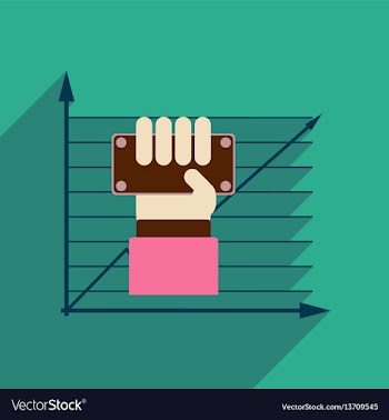 Flat web icon with long shadow economic money in vector image